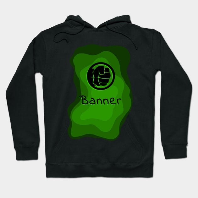 Hulk (Bruce Banner) Design Hoodie by WandaKat